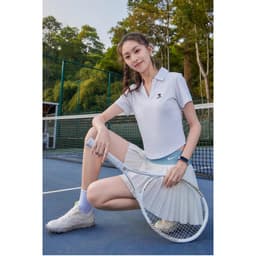 Thumbnail Camel CROWN Áo Polo Thể Thao Nữ Tay Ngắn Mỏng Ve Áo Chạy Bóng Top 2