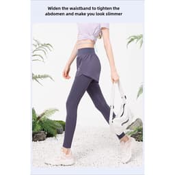 Thumbnail Camel CROWN Bộ đồ tập Yoga dành cho nữ Chạy bộ thông thường thoáng khí Tập thể dục Bộ đồ hai mảnh 2