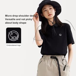 Thumbnail Áo sơ mi Polo ngắn tay CAMEL CROWN Unisex Áo thun lụa băng thoáng khí mát 1