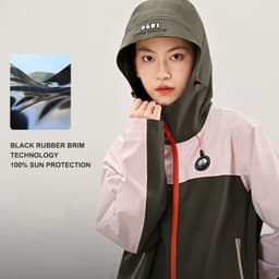 Thumbnail Áo khoác một lớp ngoài trời dành cho nam và nữ CAMEL CROWN Quần áo leo núi chống gió và chống nước 4