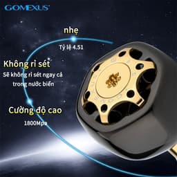 Thumbnail Núm vặn máy câu cá Gomexus Galaxy 38 TA38 chất liệu titan cho Shimano Stella Vanford Daiwa Saltiga Ryobi Samp MINI rockin chuyên dụng 4
