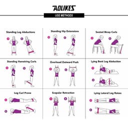 Thumbnail Dayselect Dây kháng lực Yoga Huấn luyện Tập thể dục Sức mạnh Vòng kháng lực đàn hồi Bộ Crossfit 3