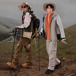 Thumbnail Áo khoác một lớp ngoài trời dành cho nam và nữ CAMEL CROWN Quần áo leo núi chống gió và chống nước 2