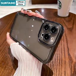 Thumbnail Suntaiho Ốp Lưng iPhone Đơn Giản Trong Suốt Crysta Mềm Chống Sốc TPU Ốp Điện Thoại Cho Iphone 16 15 14 13 12 11 Pro Max IP 7 8 Plus Iphon X XS XR XsMax 3