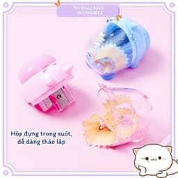 Thumbnail Gọt bút chì, chuốt bút chì hoạt hình, nhỏ gọn tiện lợi cho học sinh - Lưỡi thép không gỉ, sắc bé 1