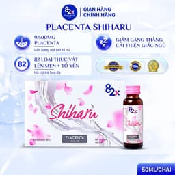 Thumbnail Hộp 10 Chai Nước Uống Đẹp Da 82X SHIHARU PLACENTA Từ Nhật Bản-Cân Bằng Nội Tiết Tố, Trẻ Hoá Da, Giảm Căng Thẳng, Mệt Mỏi 1