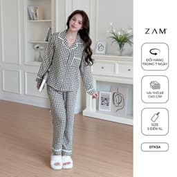 Thumbnail BỘ MẶC NHÀ ZAM - DTK - BỘ DÀI TAY KẺ THÔ COTTON 3