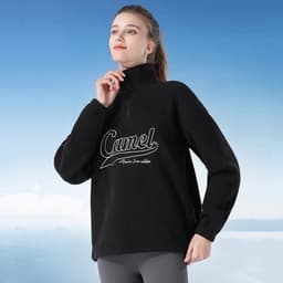 Thumbnail Áo CAMEL CROWN Cổ Đứng Dày Dài Tay Quần Áo Thường Ngày Ấm Áp Unisex Lông Cừu 4
