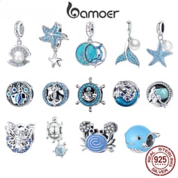 Thumbnail Hạt charm BAMOER đính đá giả độc đáo thời trang với nhiều kiểu tùy chọn 1