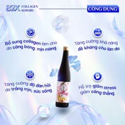 Thumbnail Liệu Trình 2 Chai Nước Uống Đẹp Da 82X Koharu Placenta và Koharu Collagen Thon Gọn Vóc Dáng, Ngừa Lão Hoá 500ml/Chai 4