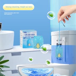 Thumbnail Chất Tẩy Rửa Tự động Giao Hàng Nhanh Hương Thơm Nhẹ Dễ Sử Dụng Sử Dụng Hàng Ngày Tại Nhà Chất Tẩy Rửa Bồn Cầu Có Dây Xô Vệ Sinh Khử Trùng Và Tẩy Cặn Phòng Tắm Blue Bubble (KÍNH) 2