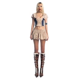 Thumbnail Puzzle Puff Hem Parachute Mini Skirt - Chân váy bí vải dù đóng khoen lưng 1