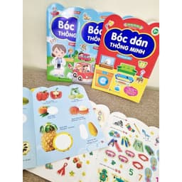 Thumbnail sách - bóc dán thông minh song ngữ việt anh dành cho trẻ từ 2-6 tuổi (bộ 6 cuốn) - sticker Bóc Dán 4