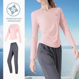 Thumbnail CAMEL CROWN Yoga Suit Mùa Thu Sáng Chạy Bộ Thể Thao Ngoài Trời Slim Fit Ấm Áp Thể Dục Tay Dài 3