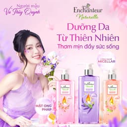 Thumbnail Sữa tắm dưỡng da thiên nhiên Pháp Enchanteur Naturelle hương hoa Lavender/Iris/ Rose cho làn da thơm mịn sức sống 510g 2
