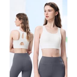 Thumbnail CAMEL CROWN Thể Dục Chạy Bộ Áo Ngực Yoga Mặc Quần Lót Thể Thao Nữ Tập Hợp Áo Chống Sốc Mặc Ngoài 4