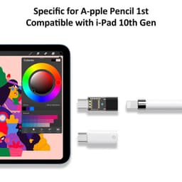 Thumbnail HdoorLink USB C sang pencil 1st Adapter ipencil 1st và Pad gen 10 Đầu nối sạc nối Bluetooth giữa 2