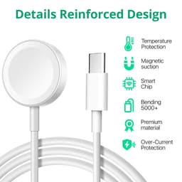 Thumbnail Bộ sạc không dây Fonken 2 trong 1 Type C cho đồng hồ Cáp sạc USB cho AP Watch Series 7 / 6 / 4 / SE / 4 / 3 / 2 / 1 2