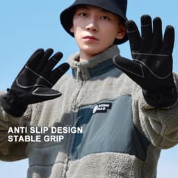 Thumbnail Găng tay đi bộ đường dài ngoài trời CAMEL CROWN Nam và Nữ Lót nhung Găng tay chống gió lạnh có màn hình cảm ứng 4