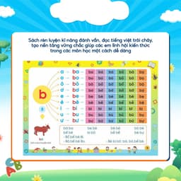 Thumbnail Sách - Tập đánh vần tiếng việt, Toán tư duy cho trẻ 4-6 tuổi (Combo 2 cuốn) 3