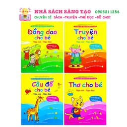 Thumbnail Sách - Thơ truyện đồng dao câu đố truyện tiềm thức cho bé tập nói tập đọc 1