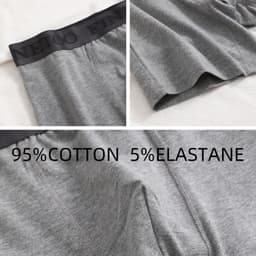 Thumbnail Finetoo Quần Đùi Cotton Nguyên Chất Cho Nam Quần Lót Thoáng Khí Trung Bình Boxer Quần Lót Hấp Thụ Và Kháng Khuẩn S-XXL 3