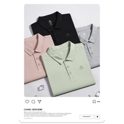 Thumbnail Áo Sơ Mi Polo Nam Tay Ngắn Thể Thao Mùa Hè Nhanh Khô Ve Áo Thun Thông Thường 3