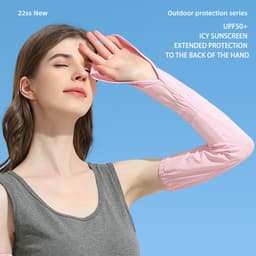Thumbnail CAMEL CROWN Ice Silk Chống Nắng Tay Áo Tay Chống Tia Cực tím Băng Tay Nữ Tay Dài 1