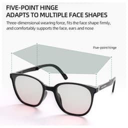 Thumbnail Tấm che nắng ngoài trời CAMEL CROWN Kính má hồng nữ Kính râm chống tia cực tím 3