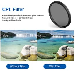 Thumbnail Hdoorlink Bộ phân cực CPL có thể điều chỉnh đa năng Bộ lọc ống kính 52 / 67mm Bộ lọc ống kính máy ảnh cho điện thoại thông minh Máy ảnh 3