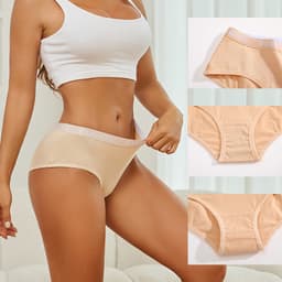 Thumbnail Finetoo Quần Cotton cạp cao Quần lót điều khiển đàn hồi Quần lót thoải mái 2
