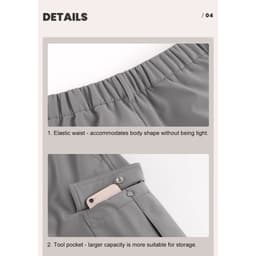 Thumbnail CAMEL CROWN Ngoài Trời Quần yếm Nam Nữ Chống Thấm Nước Thường Ngày Quần Leo Núi Thể Thao Tấn Công Quần 4