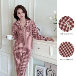 Thumbnail BỘ MẶC NHÀ ZAM - DTK - BỘ DÀI TAY KẺ THÔ COTTON 4