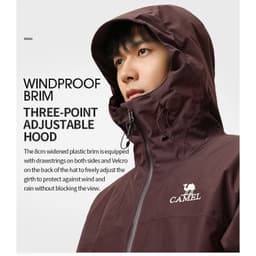 Thumbnail Áo khoác một lớp ngoài trời CAMEL CROWN Áo khoác chống mưa cho nam và nữ 4