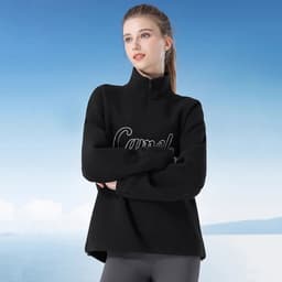 Thumbnail Áo CAMEL CROWN Cổ Đứng Dày Dài Tay Quần Áo Thường Ngày Ấm Áp Unisex Lông Cừu 3