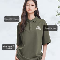 Thumbnail Áo sơ mi Polo ngắn tay ngoài trời CAMEL CROWN Áo thun nam vải khô nhanh chống nắng cảm giác băng 2