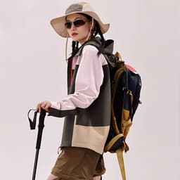 Thumbnail Áo khoác một lớp ngoài trời dành cho nam và nữ CAMEL CROWN Quần áo leo núi chống gió và chống nước 1