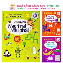 Thumbnail Sách - Sân chơi trí tuệ trò chơi tư duy rèn luyện não trái não phải dành cho trẻ từ 3-6 tuổi (lẻ 1c) 1