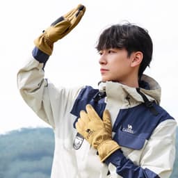 Thumbnail Găng tay đi bộ đường dài ngoài trời CAMEL CROWN Nam và Nữ Lót nhung Găng tay chống gió lạnh có màn hình cảm ứng 2