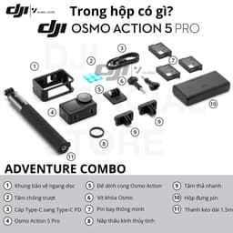 Thumbnail Camera hành động DJI Osmo Action 5 Pro máy quay hành trình 4K 120fps, chế độ màu HLG, quay đêm rõ nét  (DJI OA 5 Pro) 3