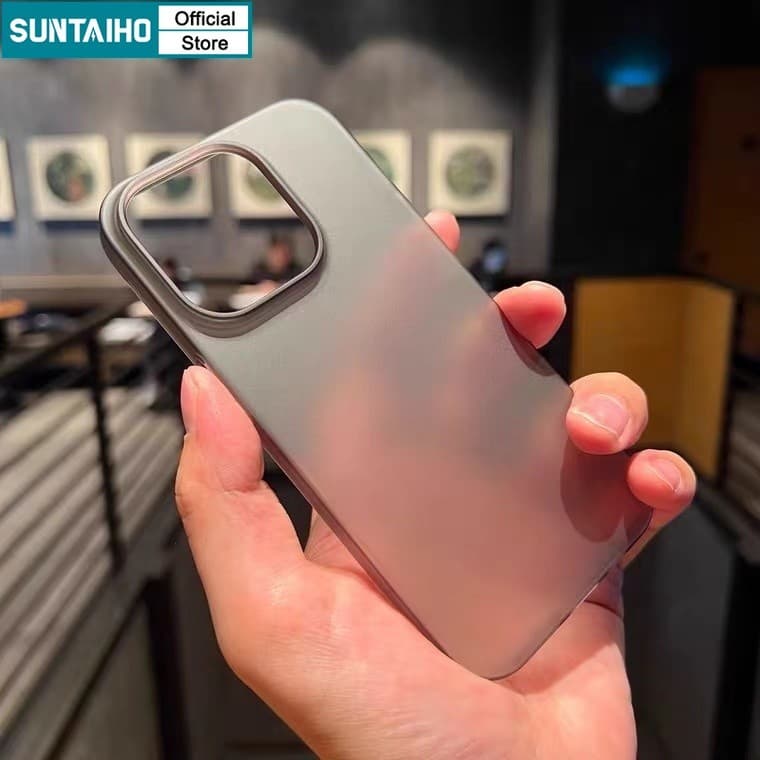 Ảnh Suntaiho Ốp Lưng iPhone Đơn Giản Trong Suốt Nhám Màu Đen Chống Bẩn Ốp Điện Thoại Cao Cấp Silicon Mềm TPU Trắng Chống Sốc Cho Iphone 16 15 14 13 12 11 Pro Max IP 7 8 Plus Iphon X XR Xs Max 3