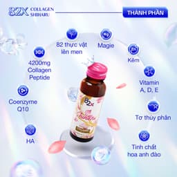 Thumbnail Combo 3 Hộp Nước Uống Collagen 82X Shiharu - Hỗ Trợ Làm Đẹp Da, Cấp Ẩm, Trẻ Hoá Da 10 lọ/Hộp 3