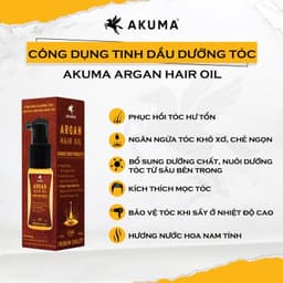 Thumbnail Tinh Dầu Dưỡng Tóc AKUMA Argan Hair Oil 50ml Giúp Tóc Chắc Khỏe, Bóng Mượt, Hương Nước Hoa Nam Tính 2