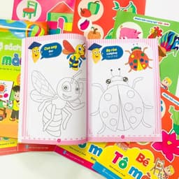 Thumbnail Sách - Tập Tô Màu Cho Bé Từ 4-5 Tuổi Bộ 8 Quyển Tô Màu Song Ngữ Anh Việt 3