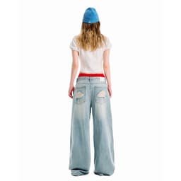Thumbnail SG.S Distressed Ripped Jean - Quần Jeans Rách Ống Rộng 2