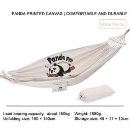 Thumbnail CAMEL CROWN Võng vải gấu trúc dễ thương Xoay ngoài trời Chống lật dày và mở rộng 1