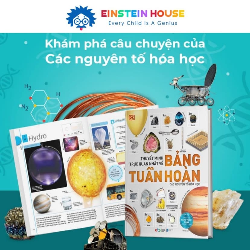 Ảnh Sách DK - Thuyết Minh Trực Quan Nhất Về: Bảng Tuần Hoàn Các Nguyên Tố Hóa Học 1