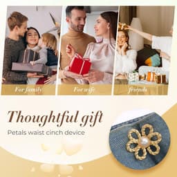 Thumbnail Quần Thắt Lưng Nút Hoa Chân Cho Quần Jean Rời, 2025 Nâng Cấp Quần Thắt Lưng, Bộ Khóa Thắt Lưng Có Thể Điều Chỉnh Không May Và Không Có Dụng Cụ Khóa Thắt Lưng Trang Trí 3