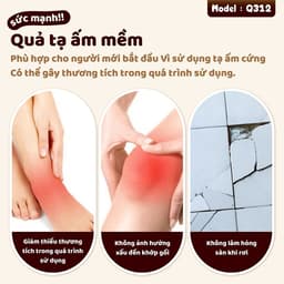 Thumbnail -BG- Q312- 2KG- Tạ chuông mềm tập Squats hông và cánh tay,Tập tại nhà an toàn cho mọi người 4