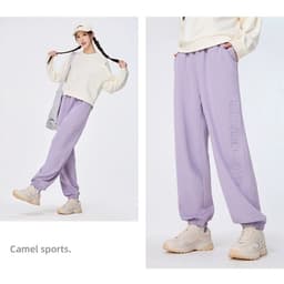 Thumbnail CAMEL CROWN Casual Sweatpants Nữ Cotton Mềm Chạy Bộ Quần Legging Thể Thao Rời 1